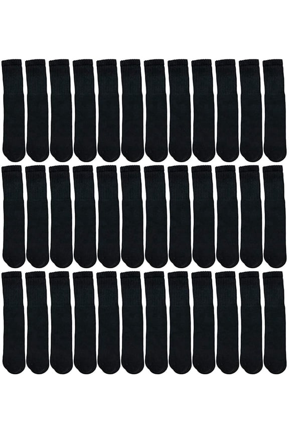 Big And Tall Mens Athletic Cotton Tube Socks, Wholesale Bulk Pack Referee Socks - King Size, by SOCKS’NBULK