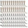 thumbnail image 1 of Yacht & Smith Bulk Thick Cotton Socks Wholesale Men, Womans or Kids Crew Cut, Ankle and Low Cut Mix Sport Socks - 72 Pairs (Solid White, Womens 9-11), 1 of 9