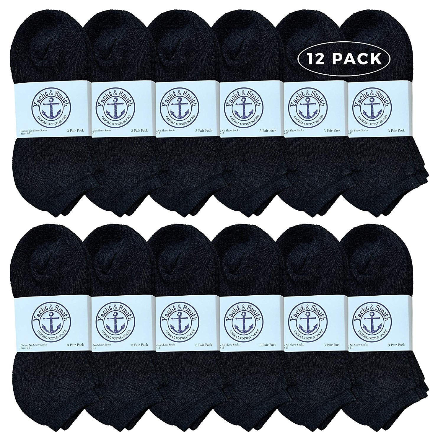 Yacht & Smith Bulk Womens Ankle Socks Low Cut Ankle Socks Size 9-11.