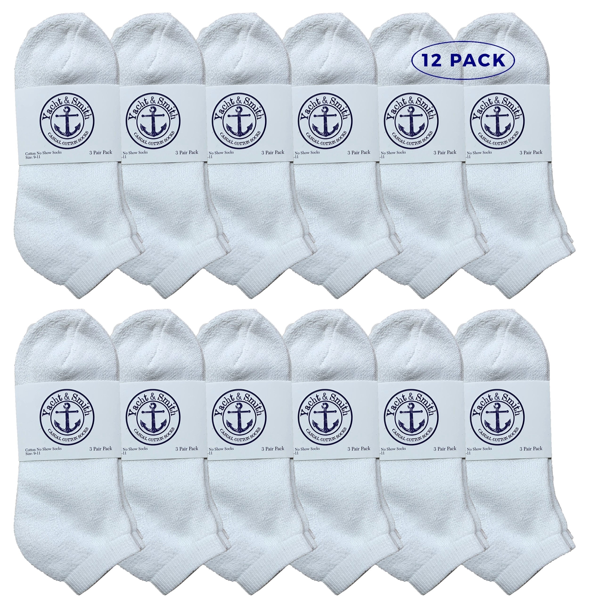 Yacht & Smith Bulk Womens Ankle Socks Low Cut Ankle Socks Size 9-11.