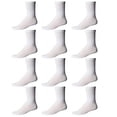 thumbnail image 1 of Yacht & Smith Children & Kids Wholesale Bulk Sports Crew, Athletic Case Pack Socks, by SOCKS'NBULK (12 Pairs White, Kids 2-4 (Shoe Size 4-6)), 1 of 7