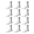 thumbnail image 1 of Yacht & Smith Children & Kids Wholesale Bulk Sports Crew, Athletic Case Pack Socks, by SOCKS'NBULK (12 Pairs White USA, Kids 4-6 (Shoe size 7-10)), 1 of 8