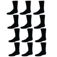 thumbnail image 1 of Yacht & Smith Children & Kids Wholesale Bulk Sports Crew, Athletic Case Pack Socks, by SOCKS'NBULK (120 Pairs Black, Kids 4-6 (Shoe size 7-10)), 1 of 8