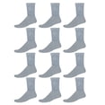 thumbnail image 1 of Yacht & Smith Children & Kids Wholesale Bulk Sports Crew, Athletic Case Pack Socks, by SOCKS'NBULK (180 Pairs Gray, Kids 4-6 (Shoe size 7-10)), 1 of 5