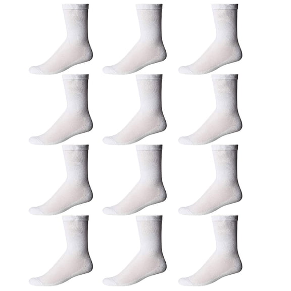 Yacht & Smith Children & Kids Wholesale Bulk Sports Crew, Athletic Case Pack Socks, by SOCKS'NBULK (180 Pairs White, Kids 4-6 (Shoe size 7-10))