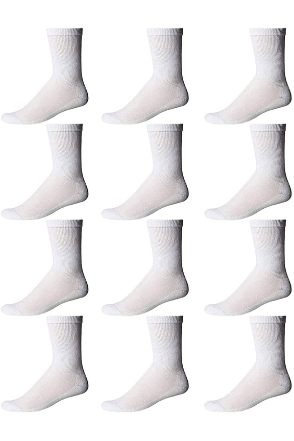 Children & Kids Wholesale Bulk Sports Crew, Athletic Case Pack Socks, by SOCKS'NBULK (180 Pairs White, Kids 6-8 (Shoe size 4-7.5))