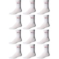thumbnail image 1 of Yacht & Smith Children & Kids Wholesale Bulk Sports Crew, Athletic Case Pack Socks, by SOCKS'NBULK (48 Pairs White USA, Kids 4-6 (Shoe size 7-10)), 1 of 6