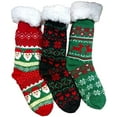 thumbnail image 1 of Yacht & Smith Christmas Socks, Novelty Holiday Socks, Fun Colorful Festive, Crew, Slipper Socks, 1 of 5