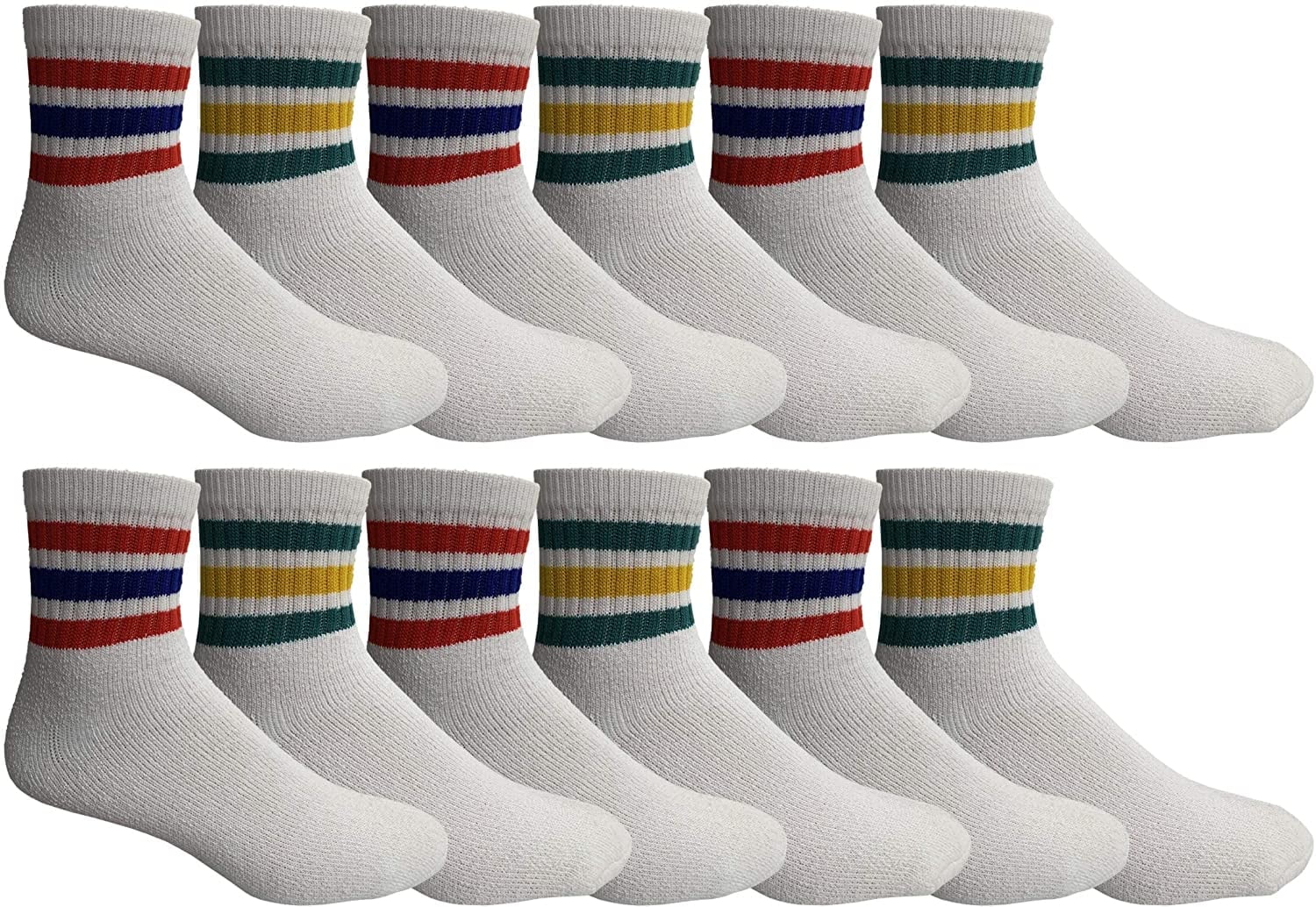 Yacht & Smith Kids Ankle Wholesale Bulk Pack Athletic Sports Socks, by SOCKS'NBULK