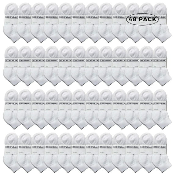 Yacht & Smith 48 Pairs of Kids Ankle Wholesale Bulk Pairs Athletic Sports Socks, by SOCKS'NBULK