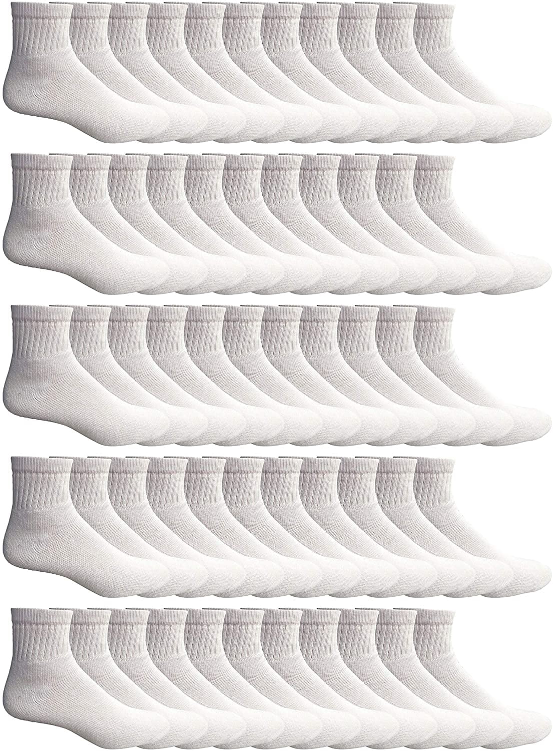Yacht & Smith Kids Ankle Wholesale Bulk Pack Athletic Sports Socks, by SOCKS'NBULK