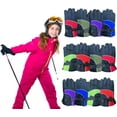 thumbnail image 1 of Yacht & Smith Kids Ski Glove, Fleece Lined Water Resistant Bulk Kids Winter Gloves (12 Pack Assorted), 1 of 9