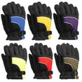 thumbnail image 1 of Yacht & Smith Kids Ski Glove, Fleece Lined Water Resistant Bulk Kids Winter Gloves (6 Pack Assorted), 1 of 10