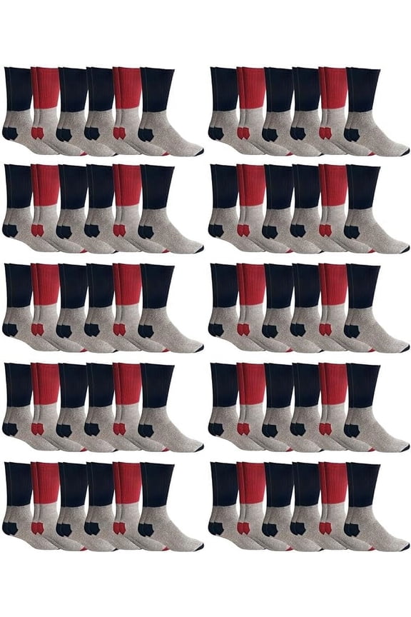 Kids Thermal Socks, Bulk Pack Thick Warm Winter Boot Extreme Weather Socks, by SOCKS'NBULK (60 Pairs (Kids) 6-8)