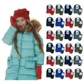 thumbnail image 1 of Yacht & Smith Kids Winter Beanie Hat Assorted Colors Bulk Pack Warm Acrylic Cap (Hat & Mitten Set A), 1 of 9