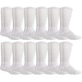 thumbnail image 1 of Yacht & Smith King Size Cotton Diabetic Crew & Ankle Socks, Big & Tall Mens Diabetes Sock, Bulk Value Pack, 1 of 3