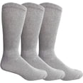 thumbnail image 1 of Yacht & Smith Loose Fit Non-Binding Soft Cotton Diabetic Crew And Ankle Socks, Bulk Value Pack, 1 of 4
