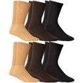 thumbnail image 1 of Yacht & Smith Loose Fit Non-Binding Soft Cotton Diabetic Crew and Ankle Socks, Bulk Value Pack, 1 of 4