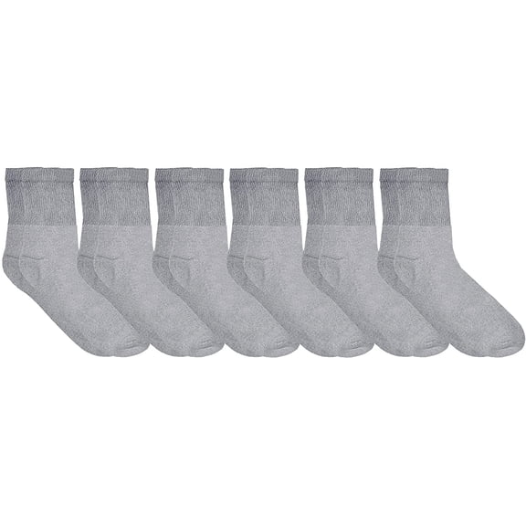 Yacht & Smith Men's Diabetic Neuropathy Edema Socks, Cotton Crew, Ankle Medical Sock, Size 10-13