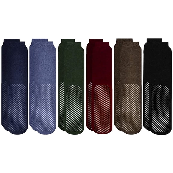 Yacht & Smith Men's Gripper Tube Socks, Non-Slip Grippy Socks, Colorful