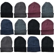 Yacht & Smith Men s & Women s Warm Winter Stocking Hats   Assorted Colors, Adult Unisex, 12 Pack