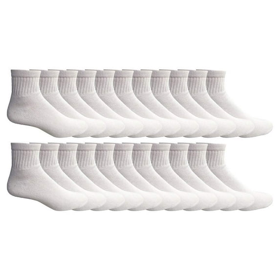 Yacht & Smith Mens Ankle Wholesale Bulk Pack Athletic Sports Socks, by SOCKS'NBULK - Many Colors, King Size (Mens 13-16)