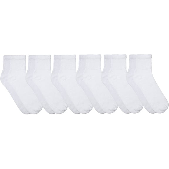Yacht & Smith Mens Diabetic Neuropathy Edema Socks, Cotton Crew, Ankle Medical Sock, Size 10-13