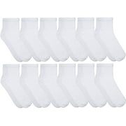 Yacht & Smith Mens Diabetic Neuropathy Edema Socks, Cotton Crew, Ankle Medical Sock, Size 10-13