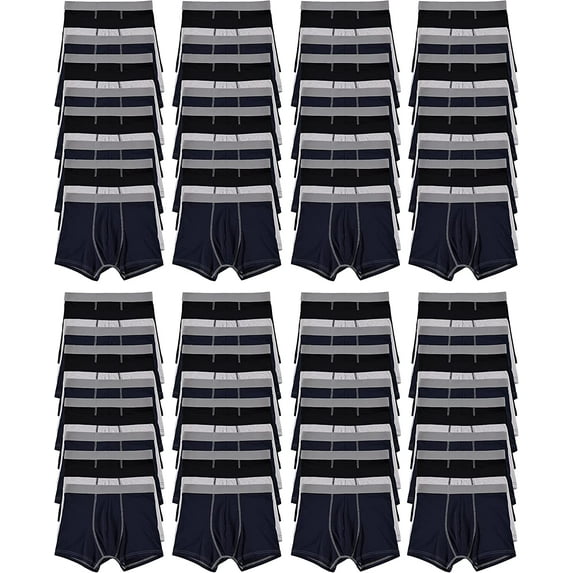 Yacht & Smith Mens Cotton Boxer Briefs Underwear Wholesale Bulk for Homeless Shelter Donations