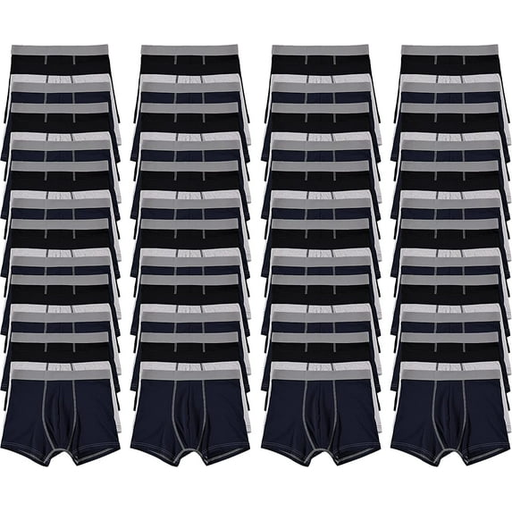 Yacht & Smith 72 Pack Mens Underwear Wholesale for Homeless Shelter Donations, Bulk Boxer Briefs Cotton Donating to Men in Need