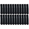 thumbnail image 1 of Yacht & Smith Mens Wholesale Bulk Cotton Tube Socks, Referee Style, by SOCKS'NBULK (24 Pairs Black, Mens 10-13 (Shoe Size 7-12)), 1 of 2