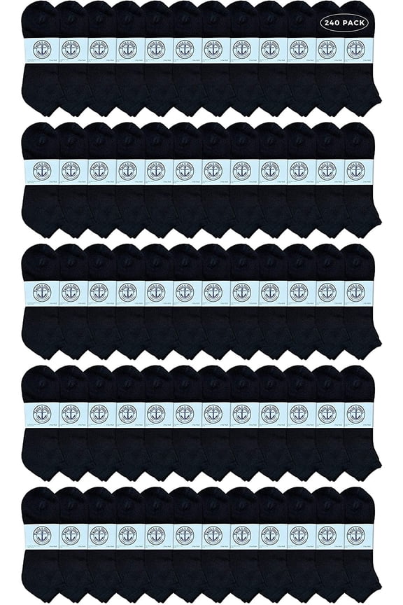 Mens Wholesale Bulk No Show Ankle Socks, Big And Tall Cotton Sport Athletic Sock Size 13-16
