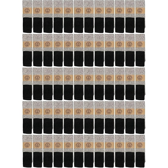 Yacht & Smith Mens Womens & Kids Thermal Socks, Bulk Pack Thick Warm Winter Boot Extreme Weather Socks, by SOCKS'NBULK (60 Pairs (Womens) 9-11)