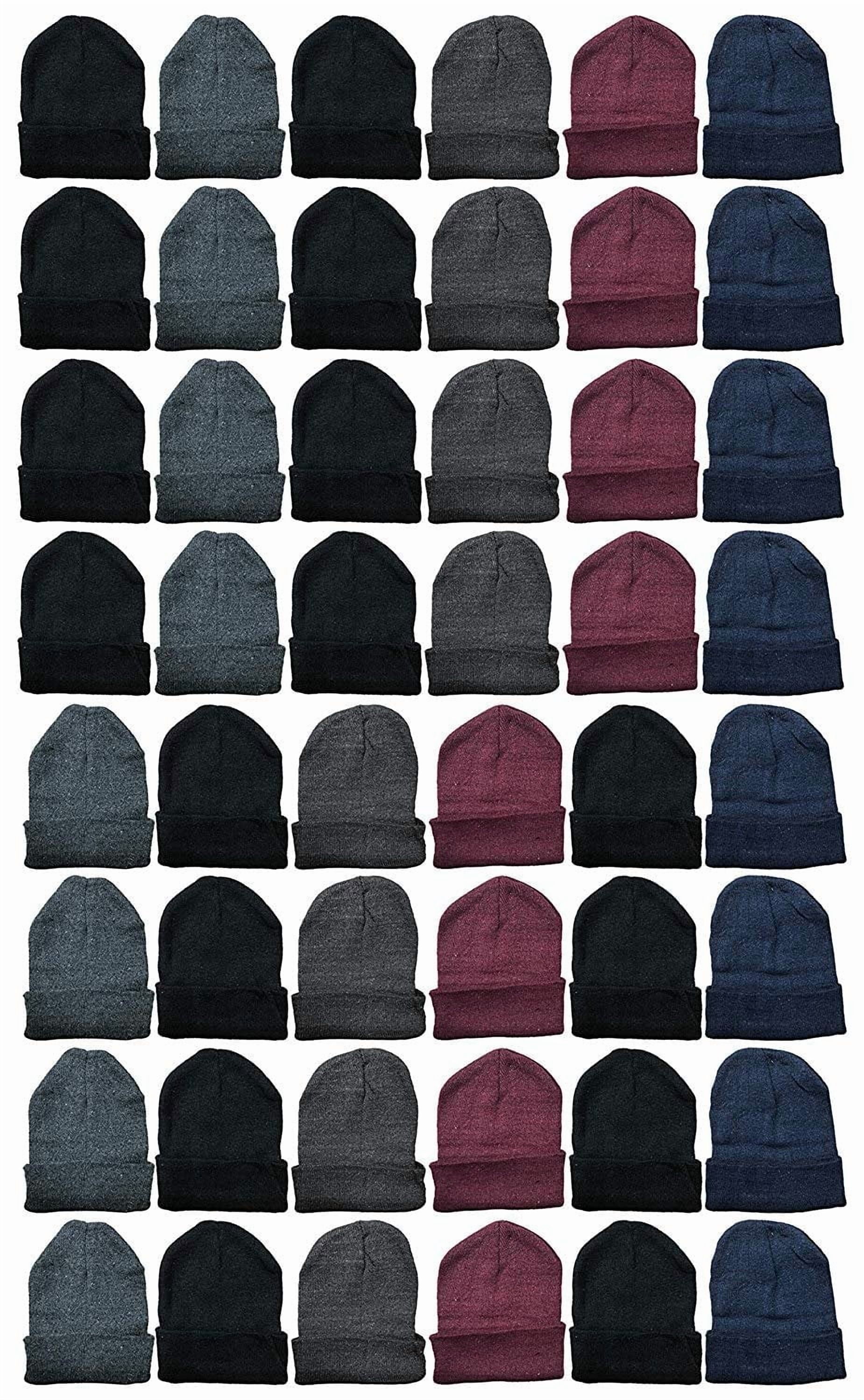 Yacht & Smith Mens Womens Warm Winter Hats in Assorted Colors, Mens Womens Unisex (180 Pack Assorted)