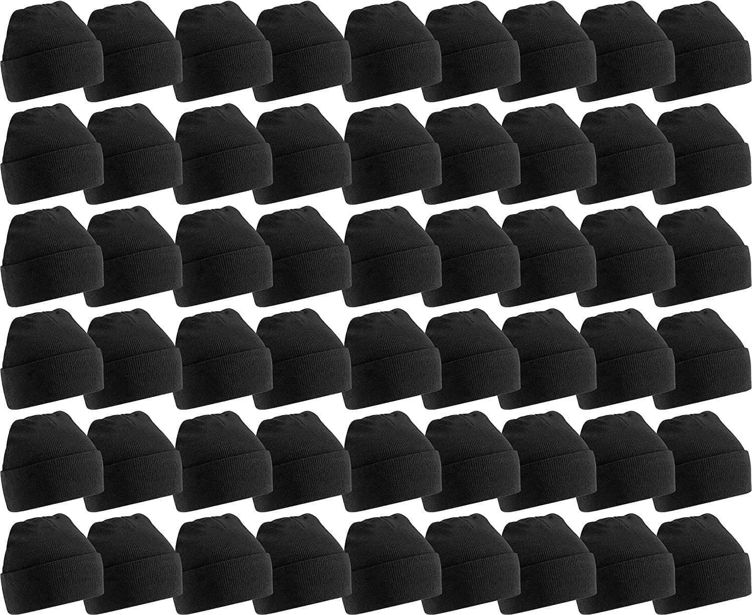 60 Pack of Yacht & Smith Wholesale Beanies, Bulk Thermal Winter Hat for Men's, Women's and Kids