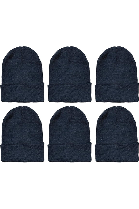 Yacht & Smith Mens Womens Warm Winter Hats in Assorted Colors, Mens Womens Unisex (Black)