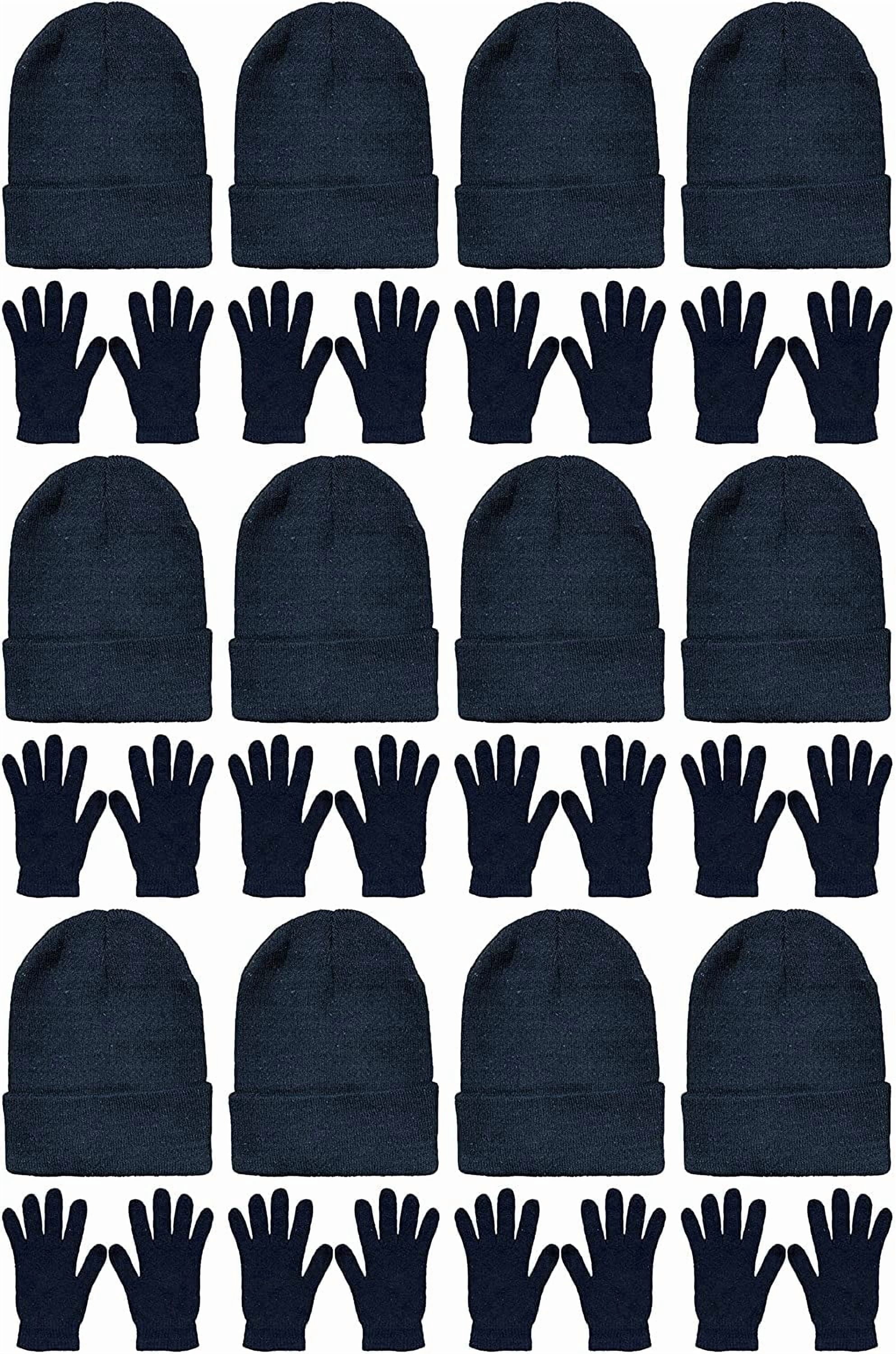 Yacht & Smith Mens Womens Warm Winter Hats in Assorted Colors, Mens Womens Unisex (Unisex Hat Glove Set)