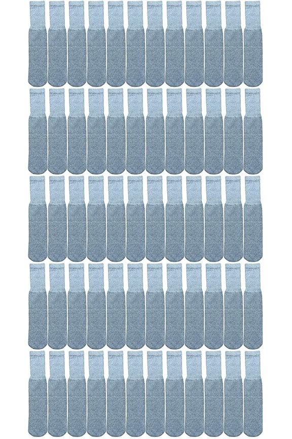 Mens & Womens Wholesale Bulk Cotton Tube Socks, Referee Style (240 Pairs Gray, Mens 10-13 (Shoe Size 7-12))