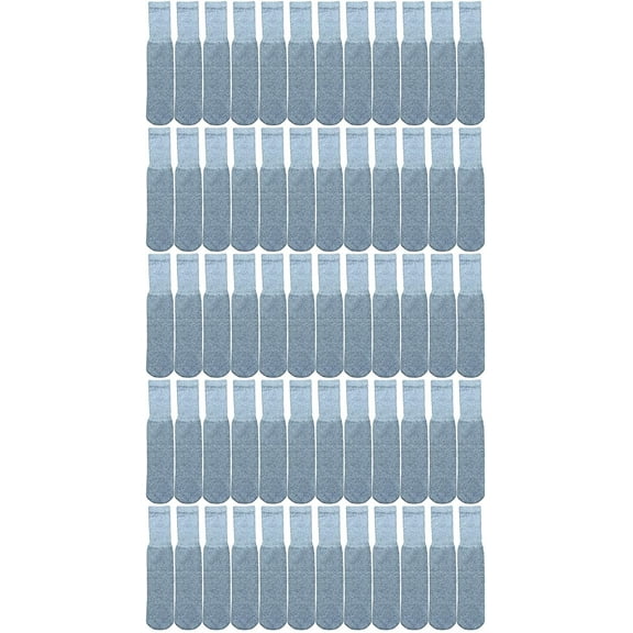 Yacht & Smith Mens & Womens Wholesale Bulk Cotton Tube Socks, Referee Style (72 Pairs Gray, Mens 10-13 (Shoe Size 7-12))