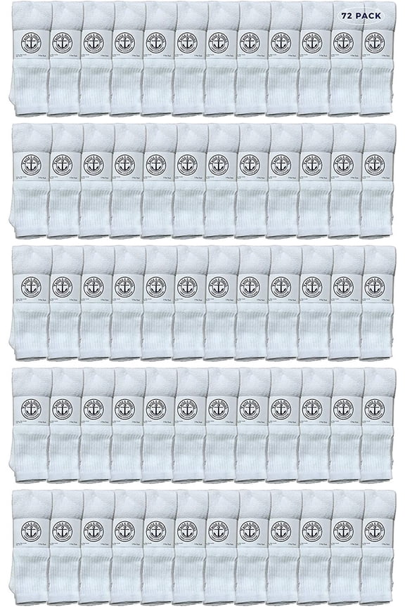 28 Wholesale Men's Long Tube Socks, Cotton Sport Tube Socks Size 10-13