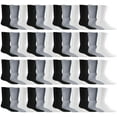thumbnail image 1 of Yacht & Smith Mens & Womens Wholesale Bulk Sports Crew, Athletic Case Pack Socks, by SOCKS'NBULK (48 Pairs Mixed Assorted, Womens 9-11 (Shoe size 5-10)), 1 of 7