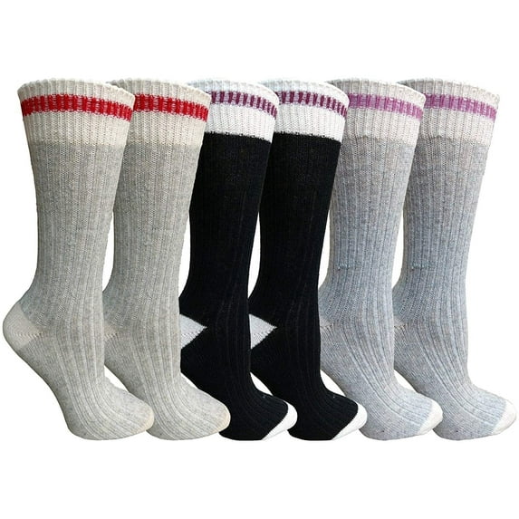 Yacht & Smith Merino Wool Thermal Boot Socks for Hiking, Trail, Hunting, Winter