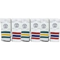thumbnail image 1 of Yacht & Smith Old School Retro Striped Cotton Tube Socks Wholesale Bulk Cotton Sport Socks (6, Womens (9-11)), 1 of 8