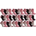 thumbnail image 1 of Yacht & Smith Pink Ribbon Breast Cancer Awareness Ankle/Crew Socks for Women (Assorted Ankle, 36), 1 of 7
