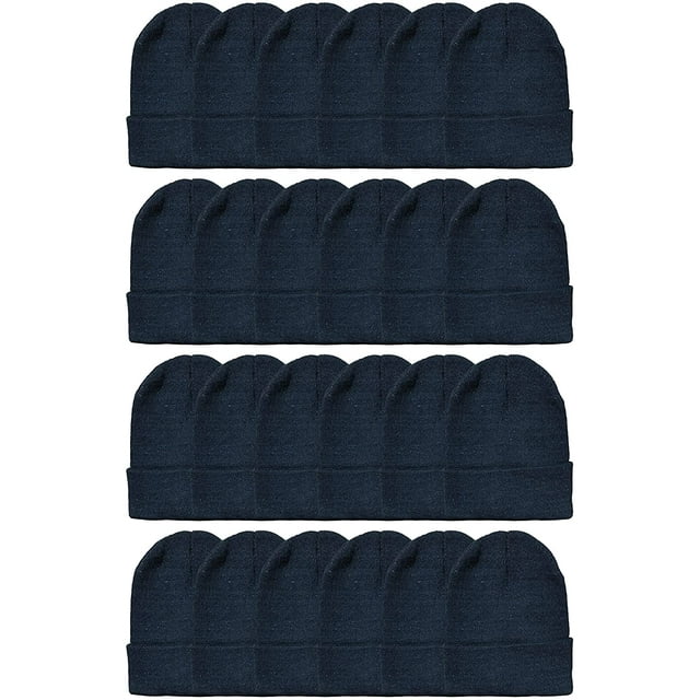 Yacht & Smith Unisex Hats Black Beanie for Adult Winter in Bulk s Black