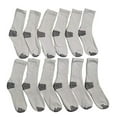 thumbnail image 1 of Yacht & Smith Value Pack Kids Cotton Black Ribbed Crew Socks, Boys & Girls, Size 9-11, 1 of 2
