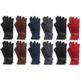 thumbnail image 1 of Yacht & Smith Value Pack of Unisex Warm Winter Fleece Gloves, Many Colors, Mens Womens, One Size, 1 of 9
