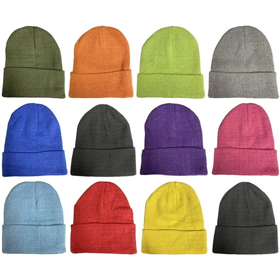 Yacht & Smith Wholesale Beanie and Glove Winter Bulk Kit, Kids Adults Bulk Sets, Homeless Donation Shelters