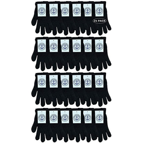 Yacht & Smith Wholesale Beanie and Glove Winter Bulk Kit, Kids Adults Bulk Sets, Homeless Donation Shelters