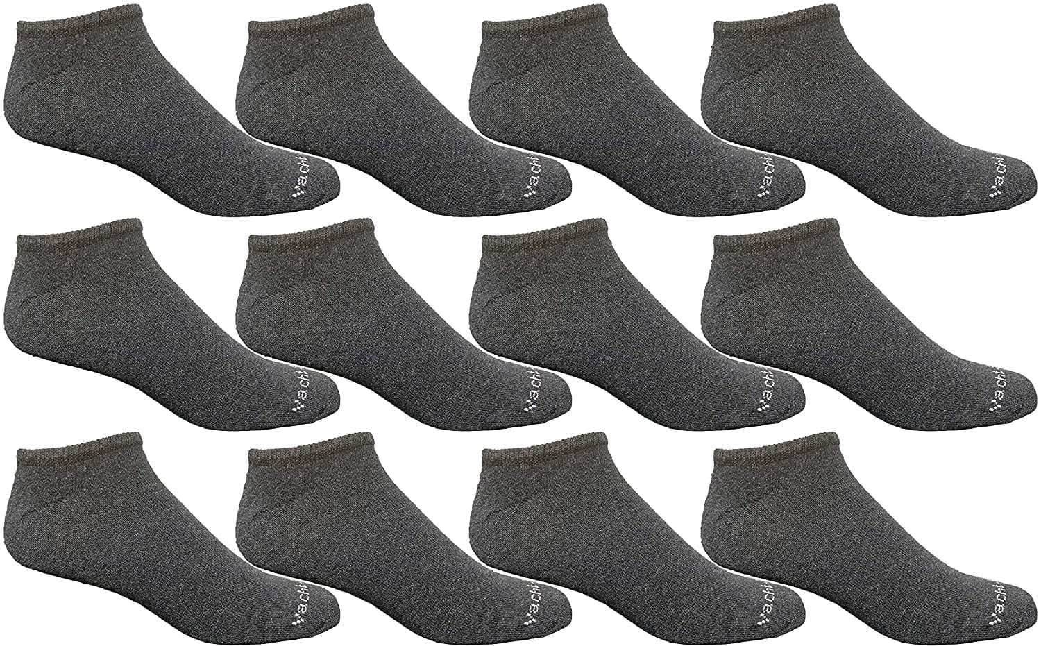 Yacht & Smith Wholesale Boys and Girls 97% Cotton Shoe Liner Training Socks Size 6-8, No Show Thin Low Cut Sport Ankle Socks (Dark heather Gray, 12)